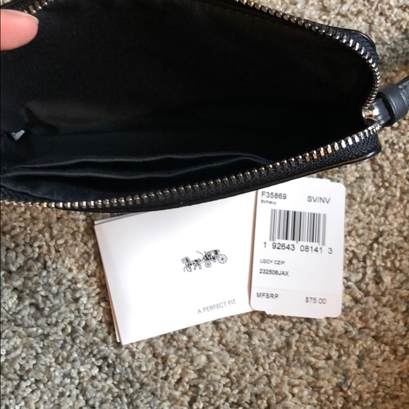 Coach Wristlet - Navy - Picture 3 of 3